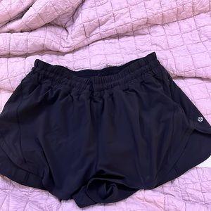 Black Lululemon Track That HR Shorts. Size 14.